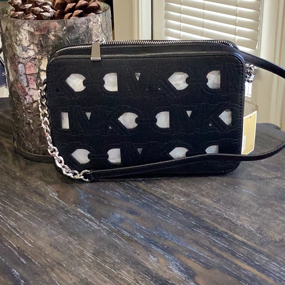 Michael Kors Jet Set Large East/West Black Crossbody NWT